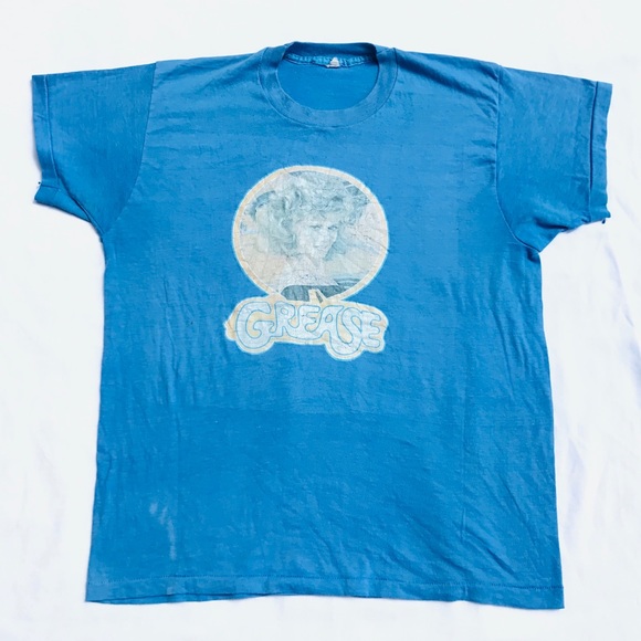 Original 70s 80s era grease movie promo T-shirt - Picture 1 of 5
